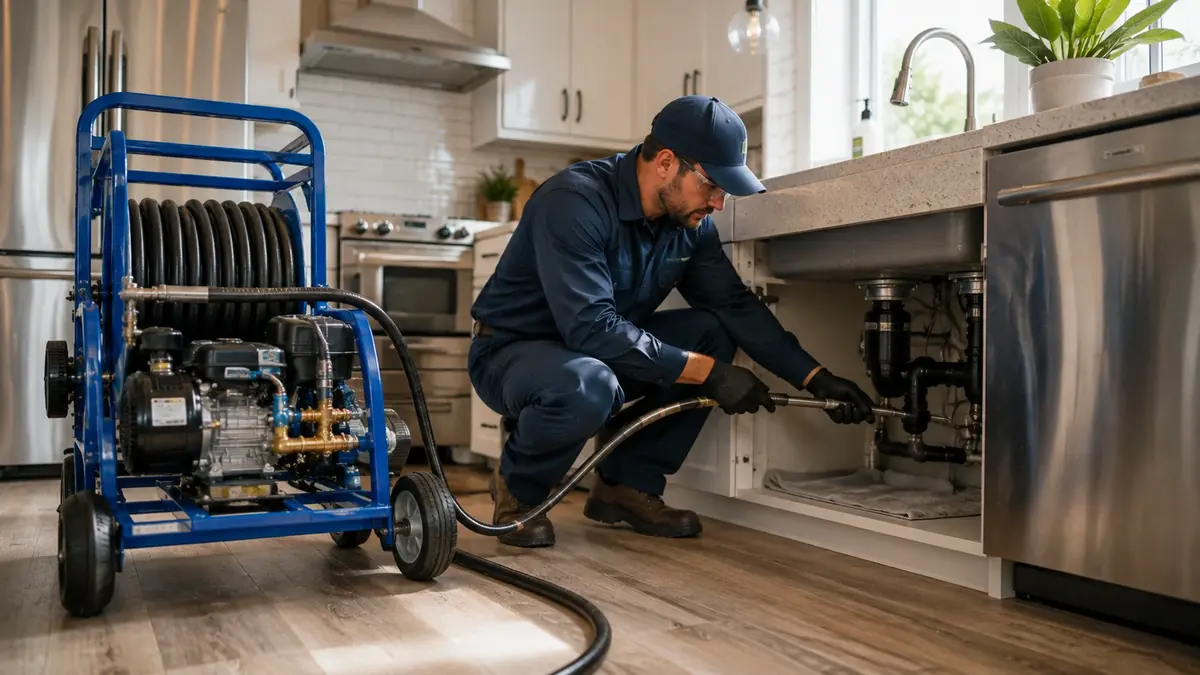 Kitchen Drain Hydro Jetting in Calimesa